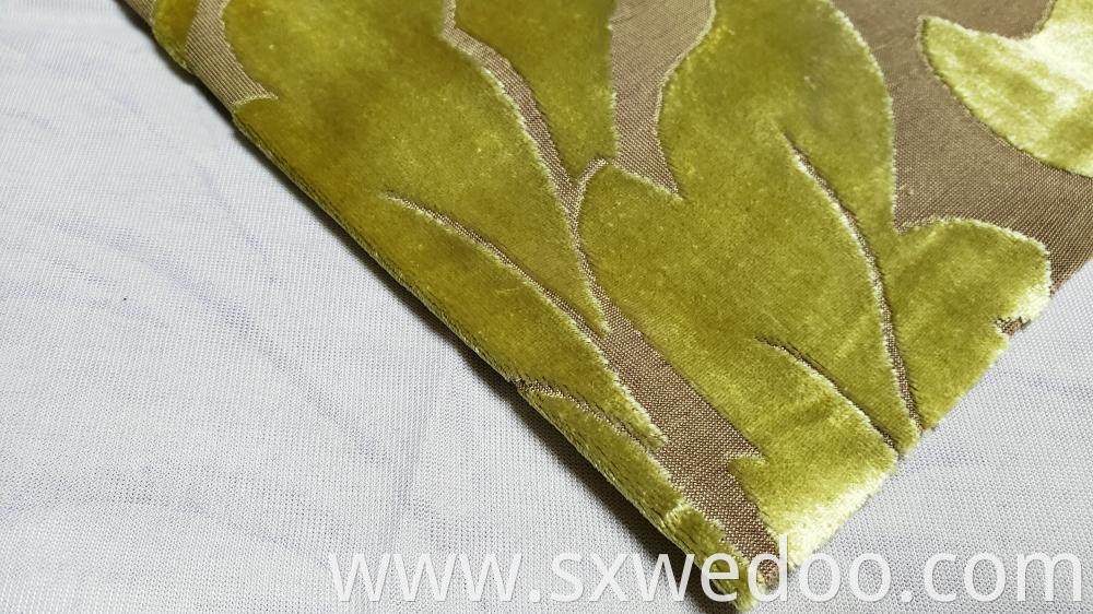 Jacquard Sofa Fabric Green Back